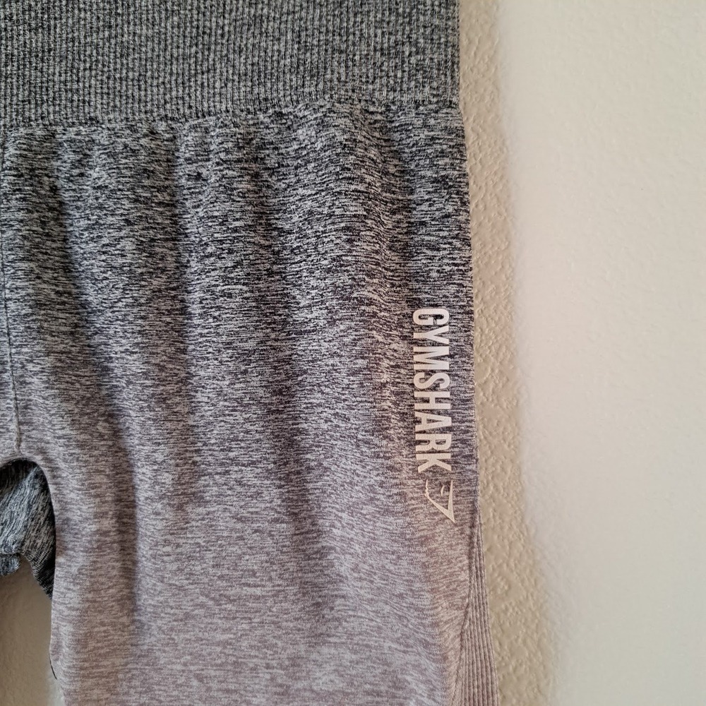 Gymshark Adapt Ombre Seamless Leggings Grey Pink High Waisted Workout Tights - Picture 4 of 5